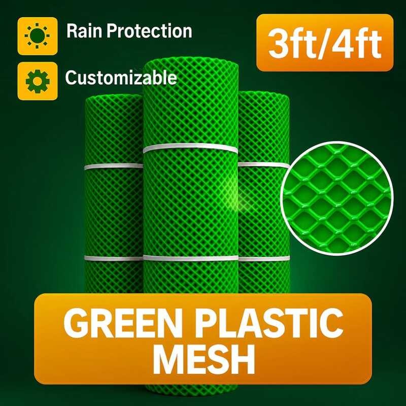 Chicken Fence Net – Plastic Mesh Screen For Coop Poultry Farm | 4Ft ...
