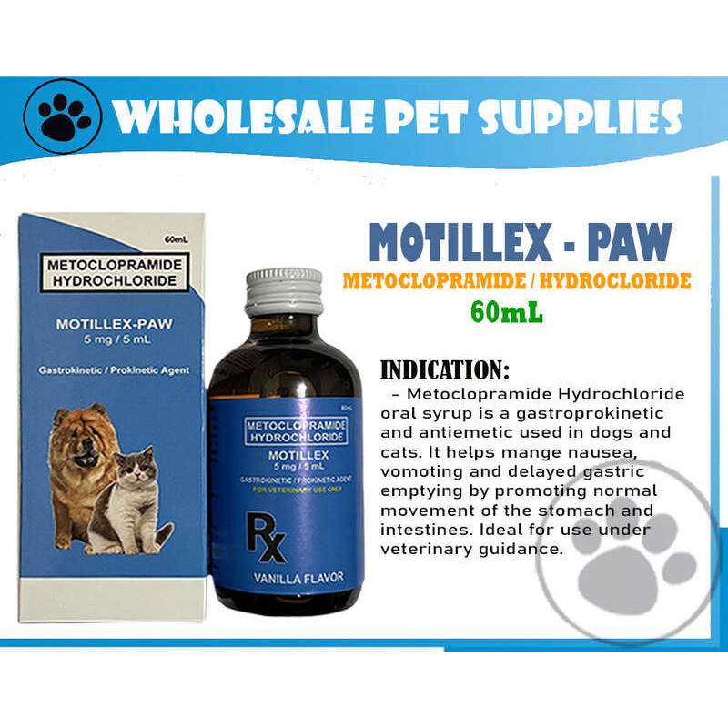 MOTILLEX - PAW ( METOCLOPRAMIDE Hydrocholoride) For PETS | 60Ml 3Cd D81 ...