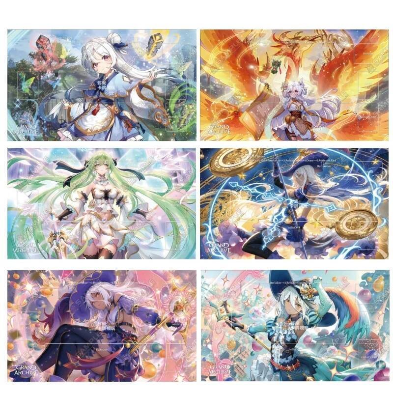 Cartoon Grand Archive 600x350mm Card Grid Playmat Playsheet Single