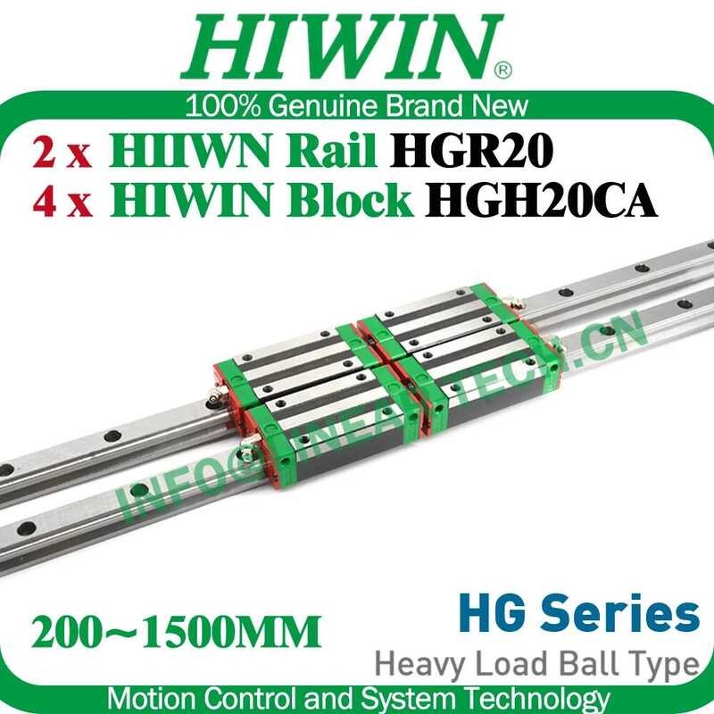 Xj Original HIWIN Hgh20ca Carriage Slide Block Ear Guide Rail Hgr20 200 ...
