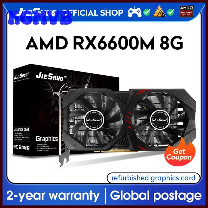 KGMVB JIESHUO AMD RX 6600M 8Gb Gaming Graphics Card GPU Gddr6 128-Bit ...