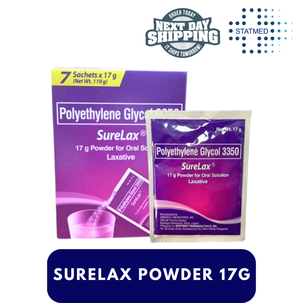 Surelax 17g Powder for Oral Solution Sachet Laxative l 7 & 14 Sachets ...