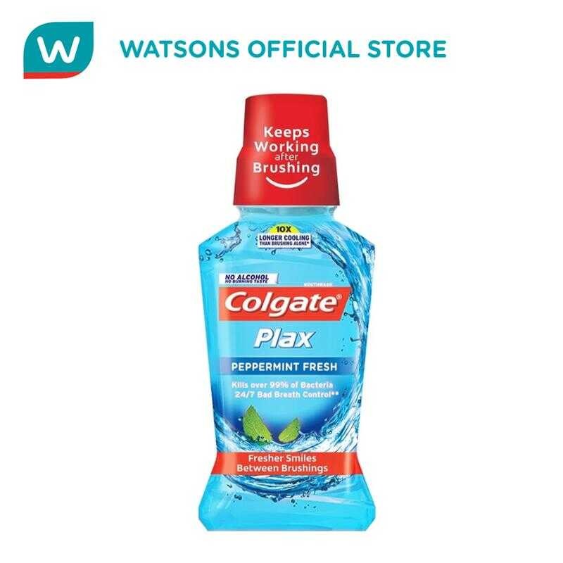 COLGATE Plax Peppermint Fresh Alcohol Free Mouthwash 250Ml Ada | Shopee ...
