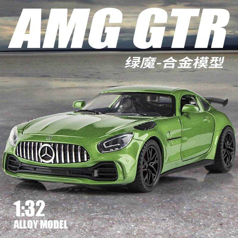 1:32 Mercedes-Benz AMG Green Devil GTR Alloy Car Model Children's Boys ...