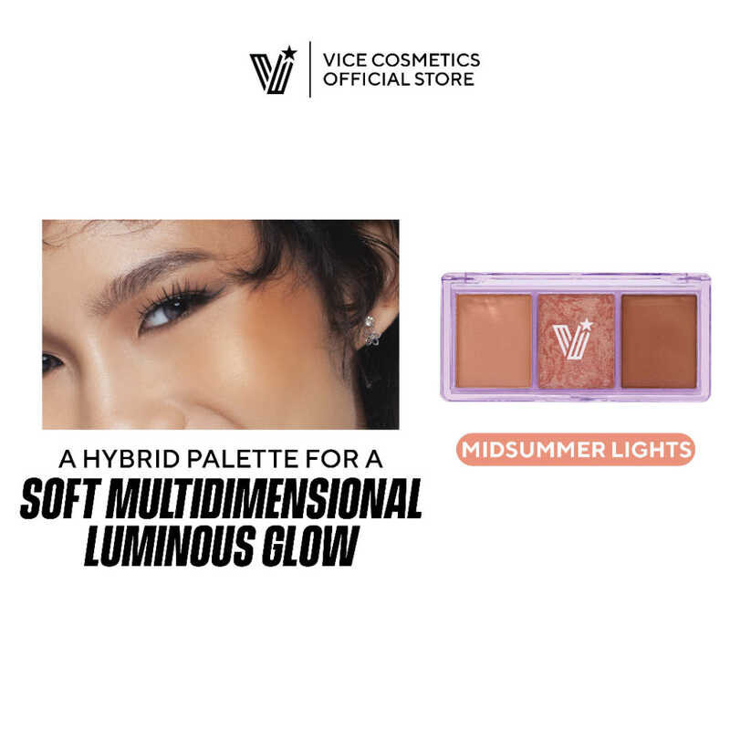 Vice Cosmetics Aura Lit Up Tri Palette - Midsummer Lights 3 | Shopee ...
