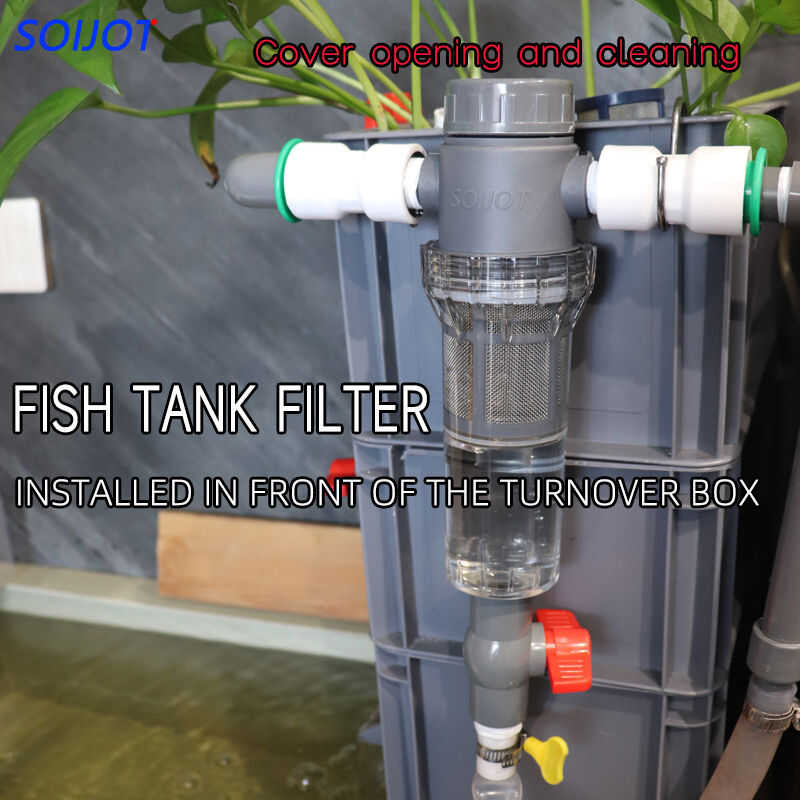 Fish Tank Toilet Full Transparent Fish Waste Aquarium Drainage ...