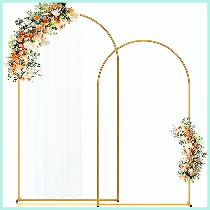 COD Wedding props Wrought iron double pole arch shelf stage layout ...