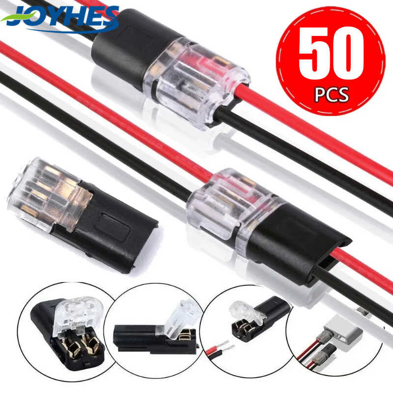 10-50Pcs 2 Pin Way Plug Car Waterproof Electrical Connector Wire Cable ...