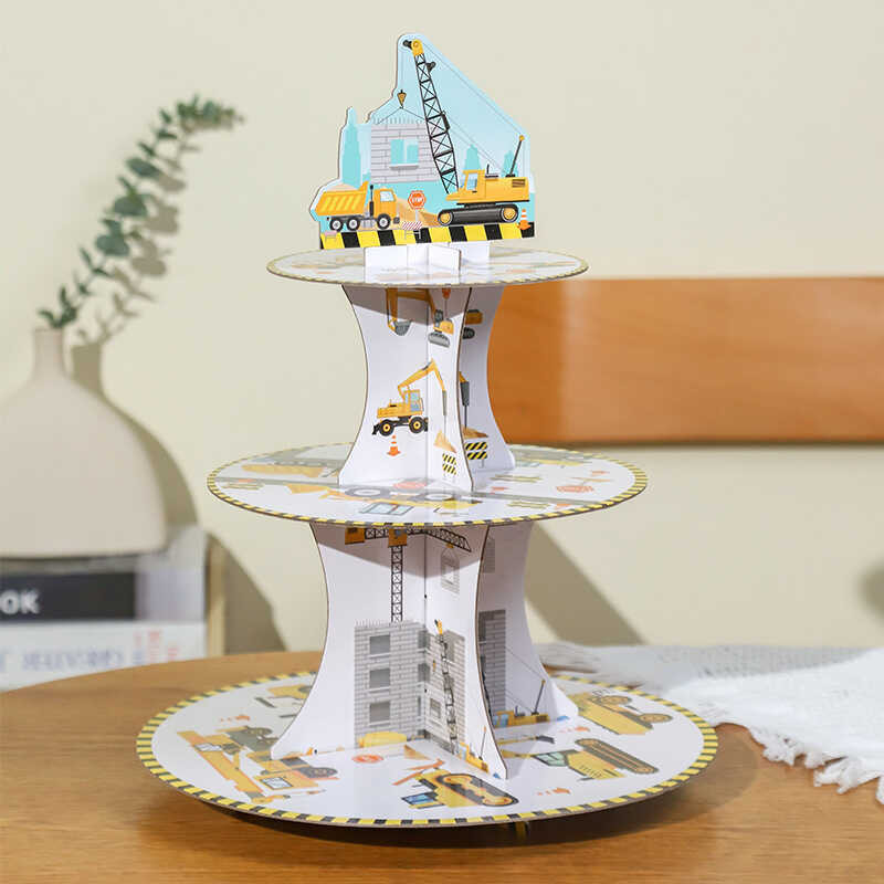 Engineering Truck Theme Party Decoration Cake Stand Birthday Party ...