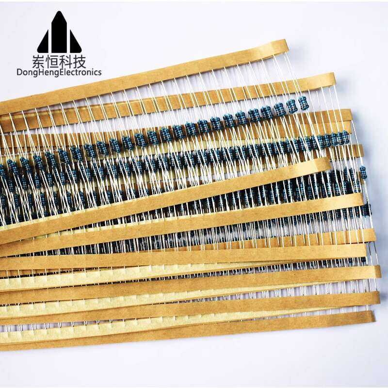 Each 50 Pieces 1/4W 3.9K-10M Resistor Pack Five Ring Resistors 20 Types ...