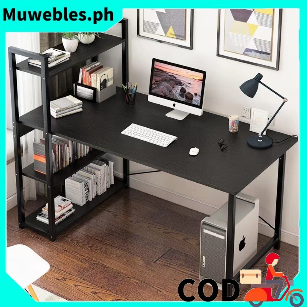 ️CODBig Size Study Table with Book Shelf Left&Right Computer Table ...