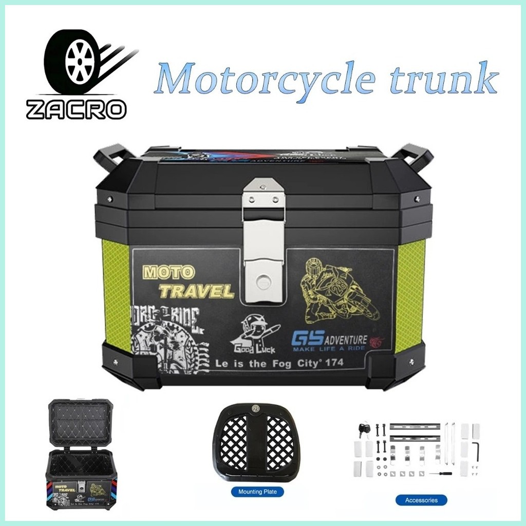 ZACRO Motorcycle Top Box Motorcycle Compartment universal motorcycle ...