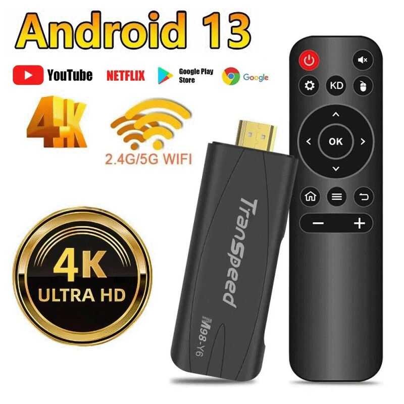 Android 13 TV Stick Smart Box For Non With WIFI 2.4G/5G HDR Set Top 4K ...