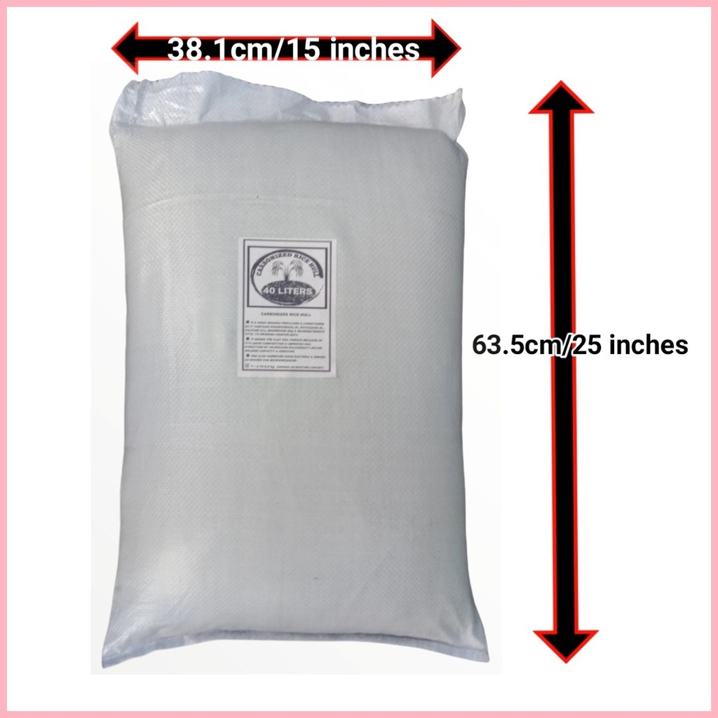 1 Sack carbonized Rice hull 40 liters | Shopee Philippines