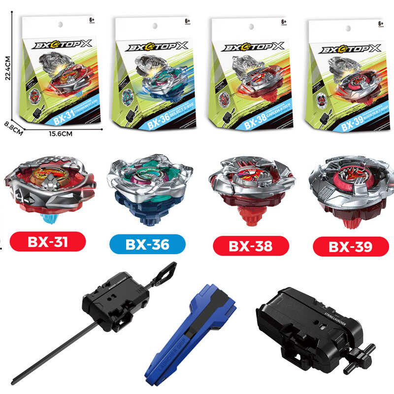 Beyblade BX-1 Defense Combination with Pull Ruler Handle Device Battle ...