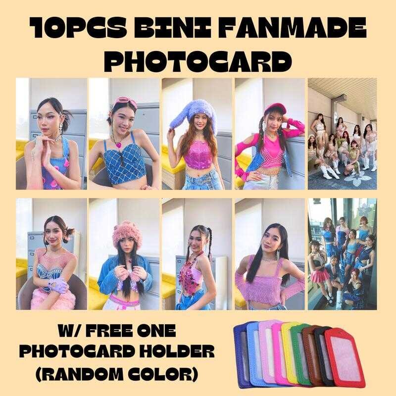 [10 Pcs] BINI FANMADE WITH FREE PHOTOCARD HOLDER (Random Color ...
