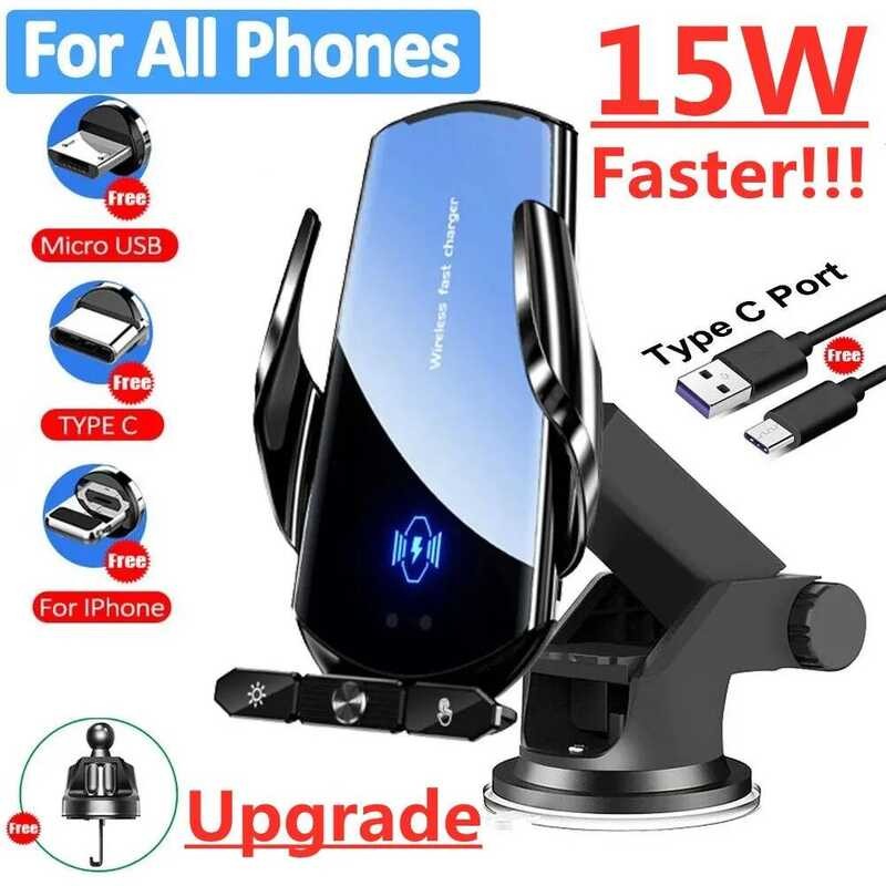 Yy Wireless Charger Magnetic Fast Charging Station Air Vent Stand Car ...