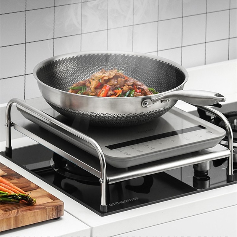 Stainless Steel Induction Cooker Stand Kitchen Tabletop Spice Holder ...