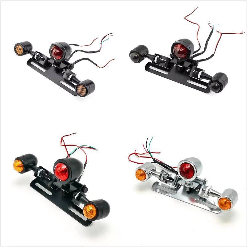 Motorcycle Accessories Modified Metal Bracket Rear Tail Light Brake ...