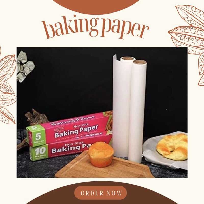 Parchment Paper Waxpaper For Baking Cooking 5M And 10M F45 | Shopee ...