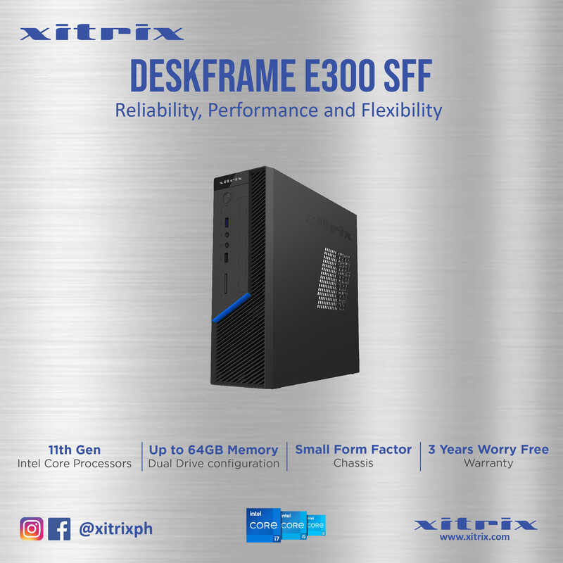 Xitrix Deskframe E300 SFF 11G Desktop Computer (Core I5-10400F And Core ...
