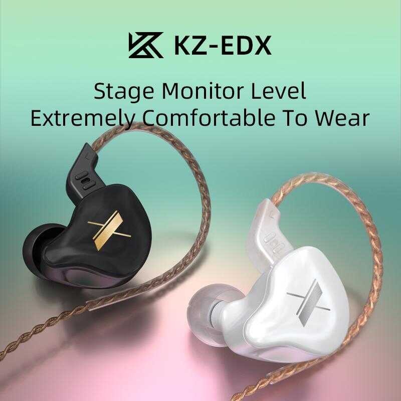 KZ EDX 1Dd HIFI In-Ear Earphone With Mic, Monitor Headphones In Ear ...