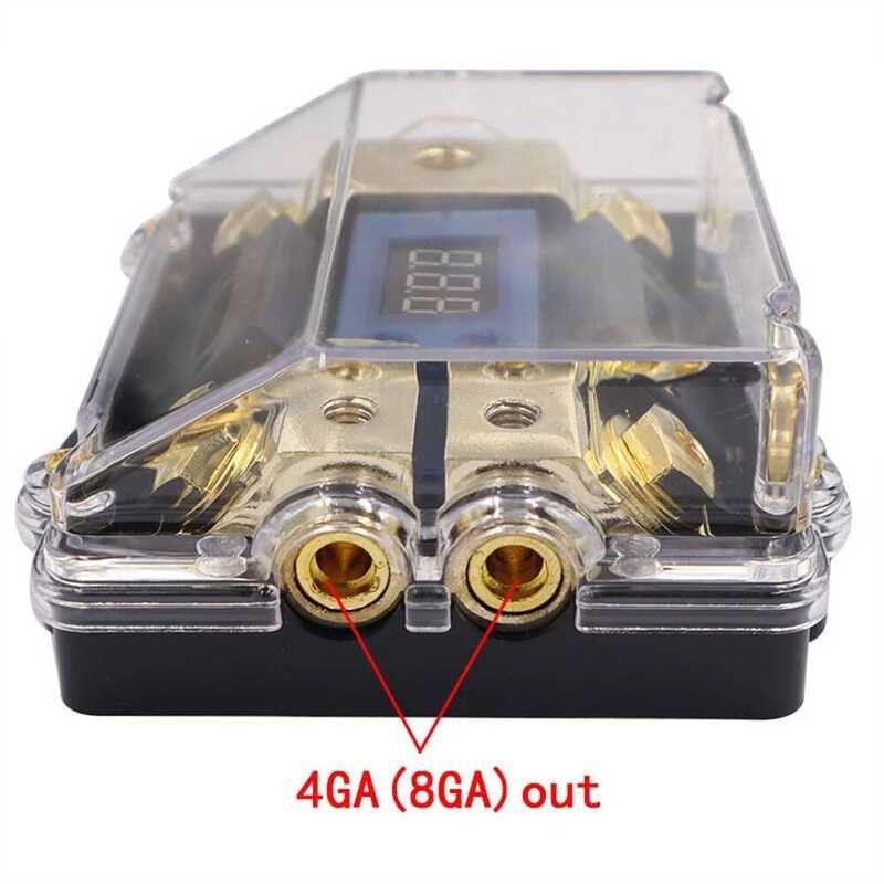6 1 3 Way In 2 Out Car Audio Fuse Box With 24V 100A ANL Power ...