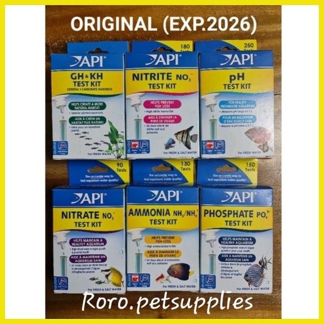 API PH TEST KIT/AMMONIA Test Kit/NITRITE Test Kit/NITRATE Test Kit/GH ...