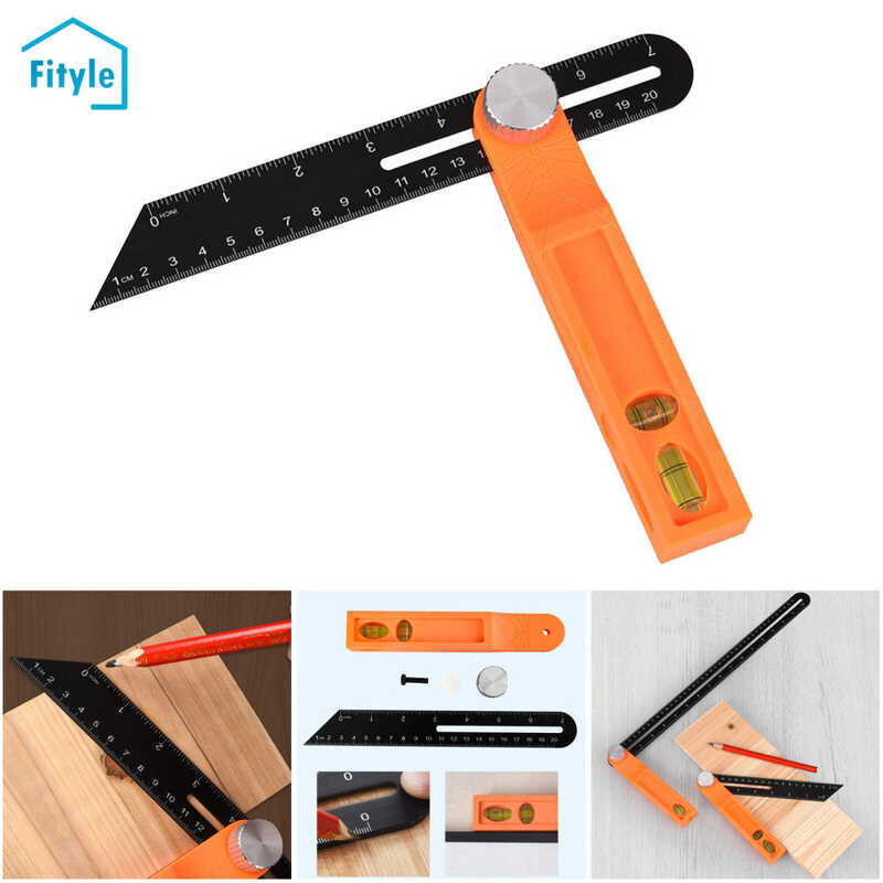 Fityle T Bevel Angle Rulers Sliding T-Bevel Gauge Square With Plastic ...