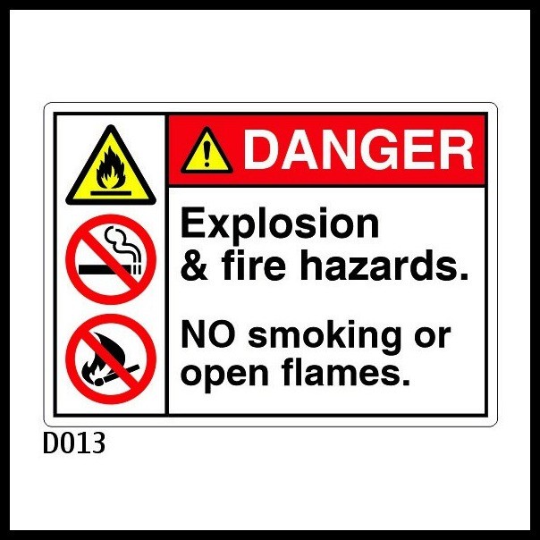 Safety Signs Danger Vinyl Sticker with Lamination Signage | Shopee ...