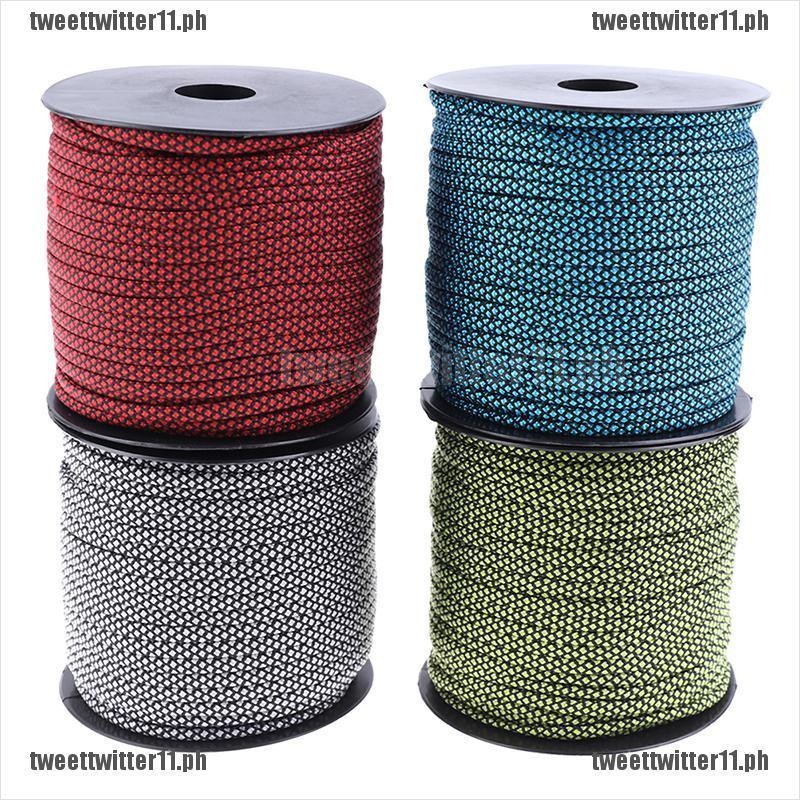 50m Reflective Guyline Outdoor Camping Tent Rope Runners Guy Line Cord ...
