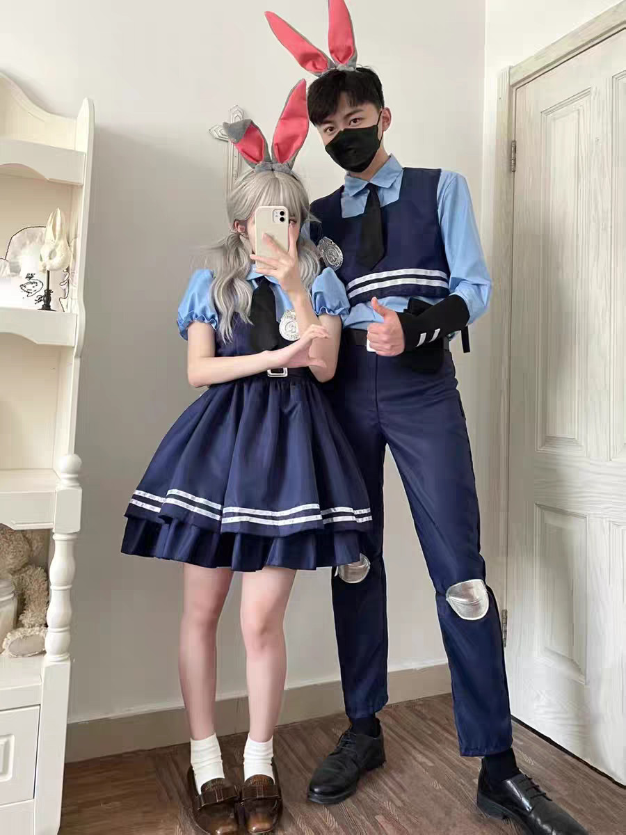 Imeng Halloween cosplay costume Crazy Zootopia rabbit police officer ...