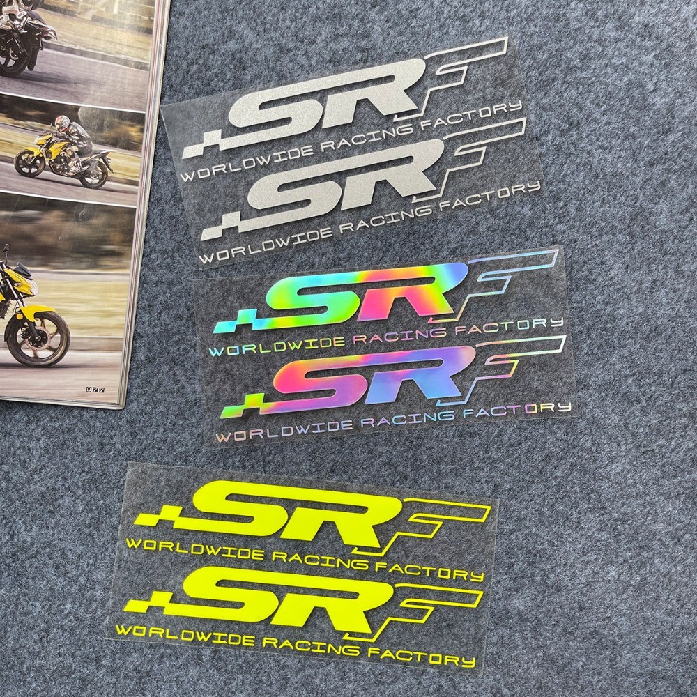 SRF Line Sticker Worldwide Racing Factory Reflective Motorcycle Head ...