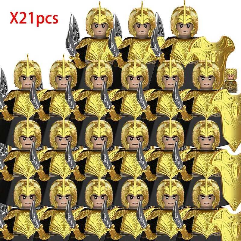 Rings Lord Ees Orcs Army Dwarf Rohan Mini Action Toy Figures Building ...