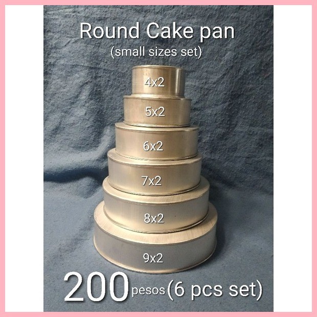 Round cake pan 2 inch (smaller size set) | Shopee Philippines