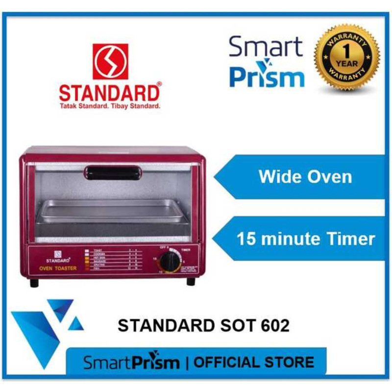 Standard Toaster| Wide Oven With 15 Minute Timer Smart Prism PH SOT 602 ...