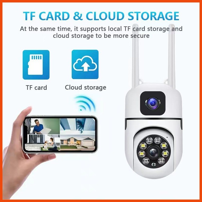 BUY 1 TAKE 1 V380 Pro CCTV Camera Dual Lens 1080P HD With Audio And ...