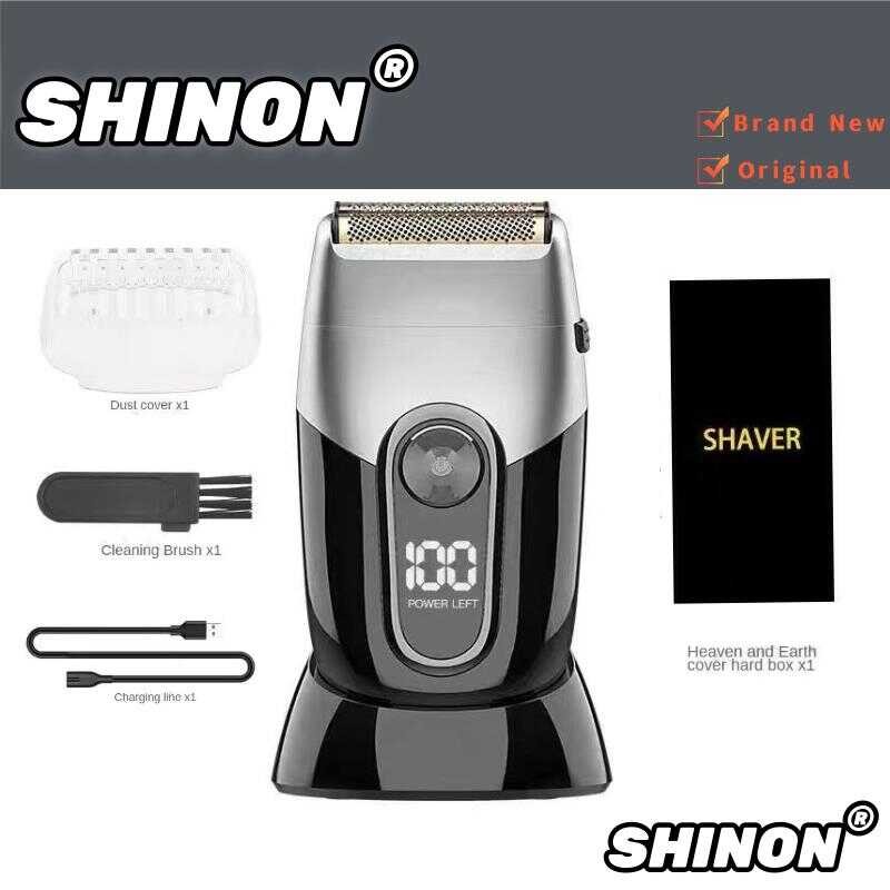 SHINON Electric Razor Shavers Professional Beard Trimmer Compact ...