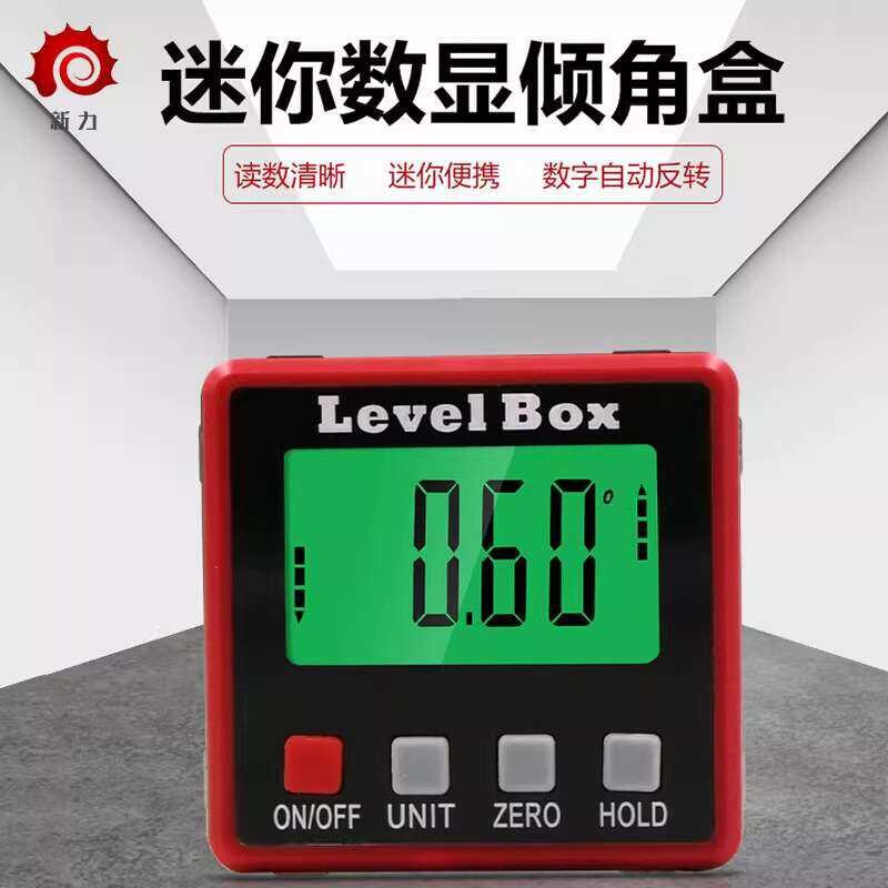 Digital Inclinometer Box Measuring Instrument Protractor with Magnetic ...