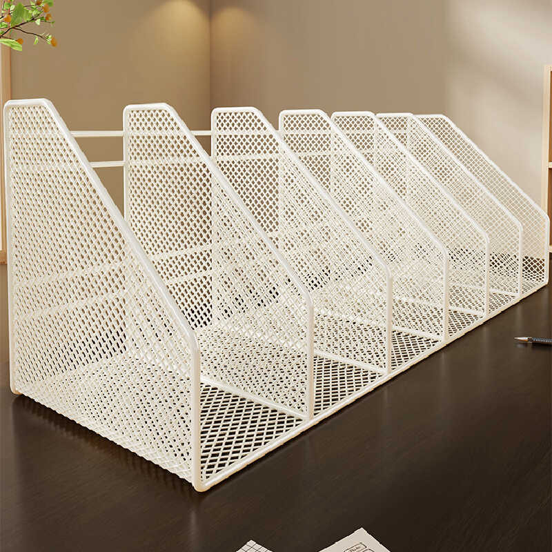 Metal Multifunctional Office Desk Organizer A4 Document Archive Rack ...