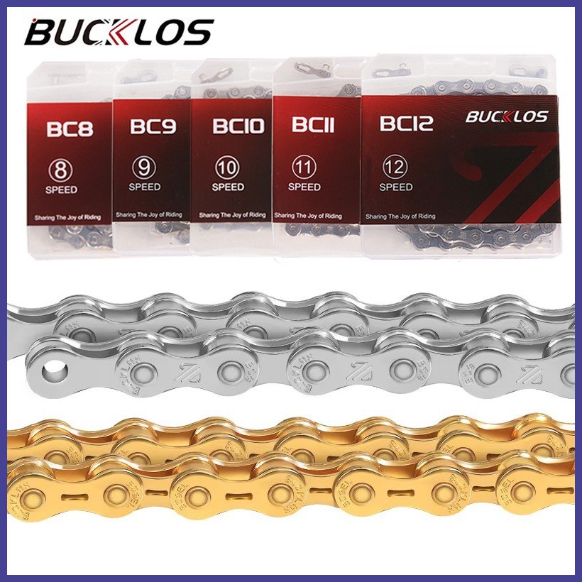 BUCKLOS 8 Speed Chain Bike 9/10/11/12 Speed Bicycle Chain MTB Road Bike ...