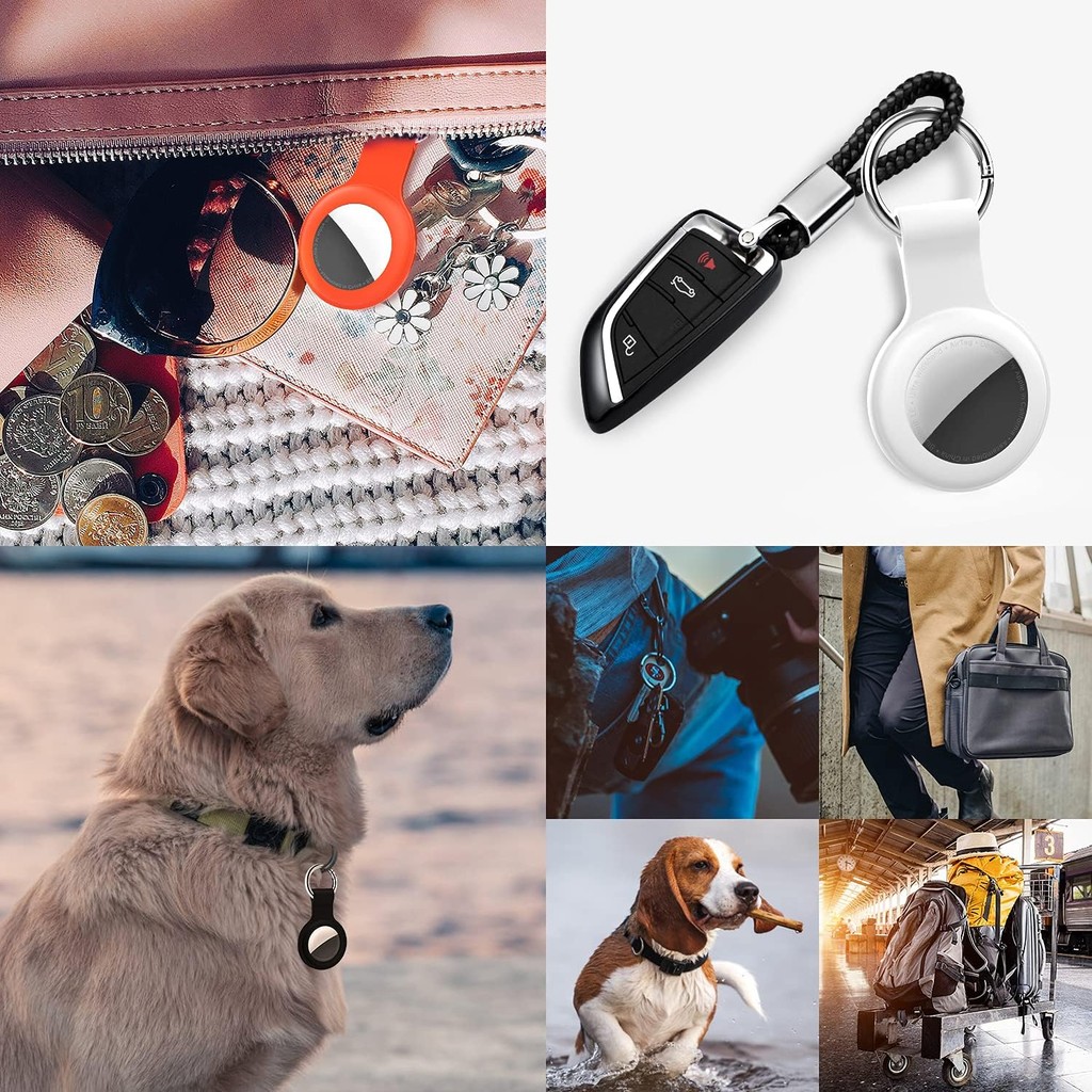 Holder Case for AirTags Ultra Light Silicone Sleeve for AirTags Durable ...