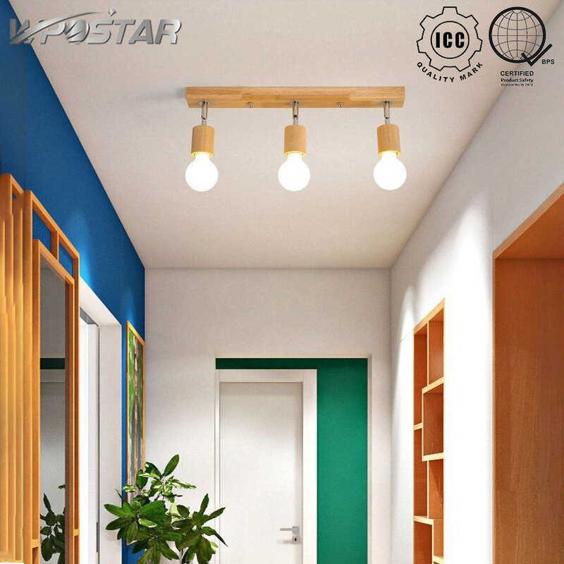 Nordic Timber Track Light Modern Creative Personality Simple Surface ...