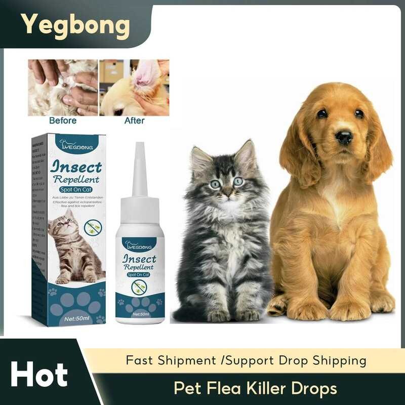 Flea Killer Anti Fleas Cats Ticks Lice Mite Relieve Itching Dogs ...