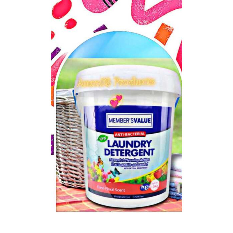 Member's Value Powder Detergent - 10Kg Bucket With Anti-Bacterial ...