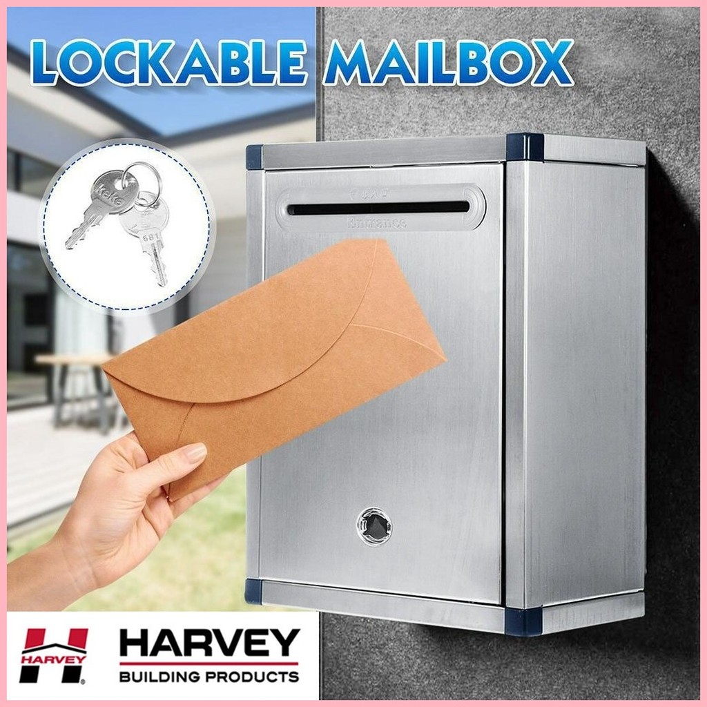 Stainless Steel Mail Letter Post Storage Box Outdoor Waterproof ...