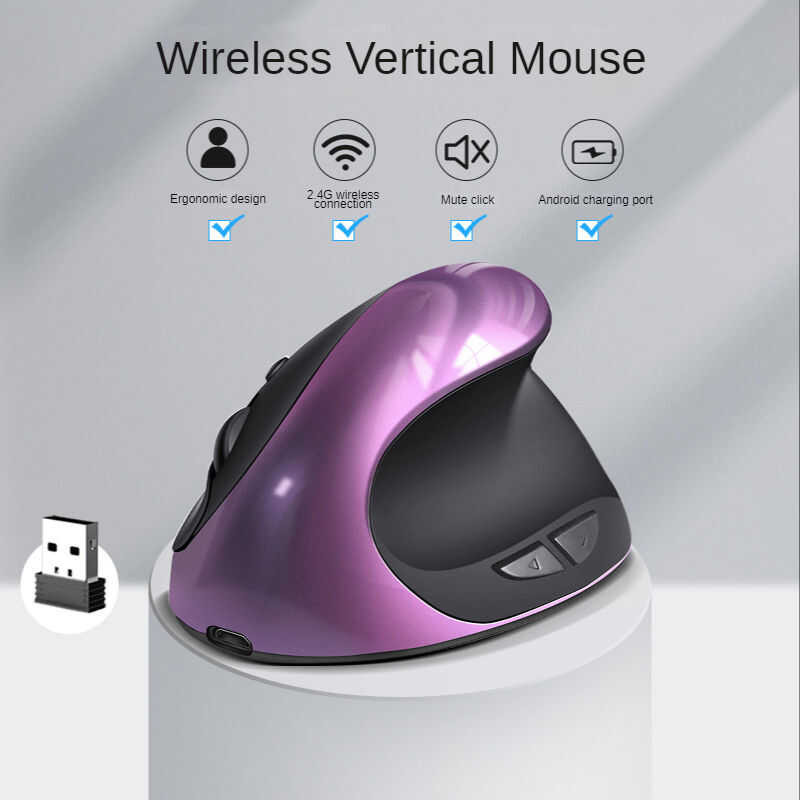 Bts-908 Hot Selling Rechargeable Vertical Mice Ergonomic Wireless Mouse ...