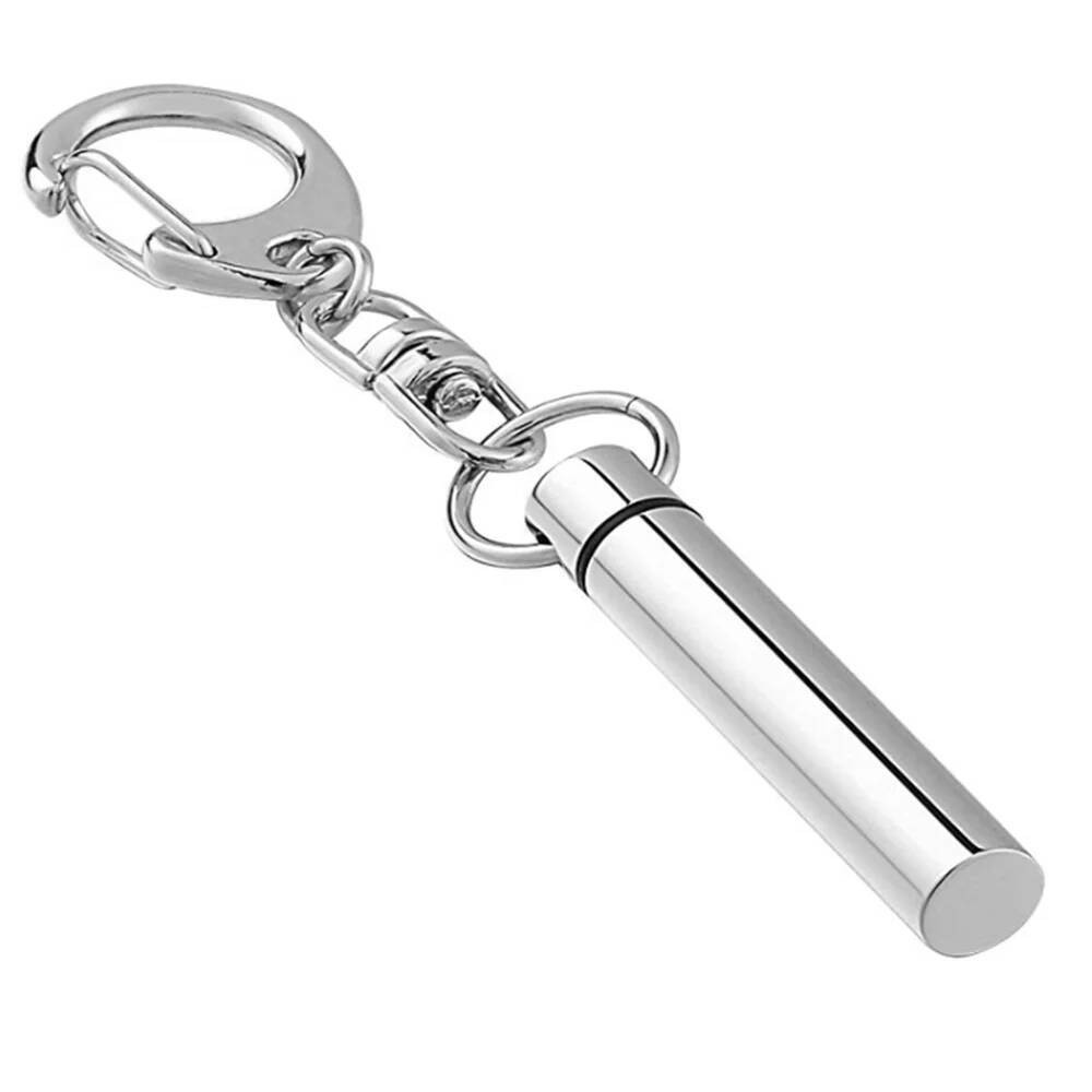 Engraved Free Stainless Steel Keyring Cylinder Capsule Locket Cremation ...
