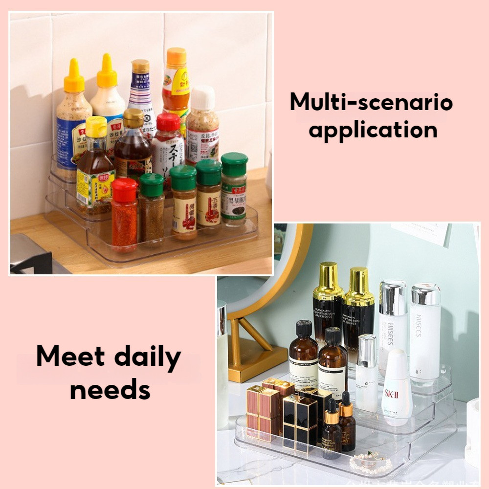 3 Tier Perfume Desk Display Stand Makeup Storage Rack Cosmetic Display ...