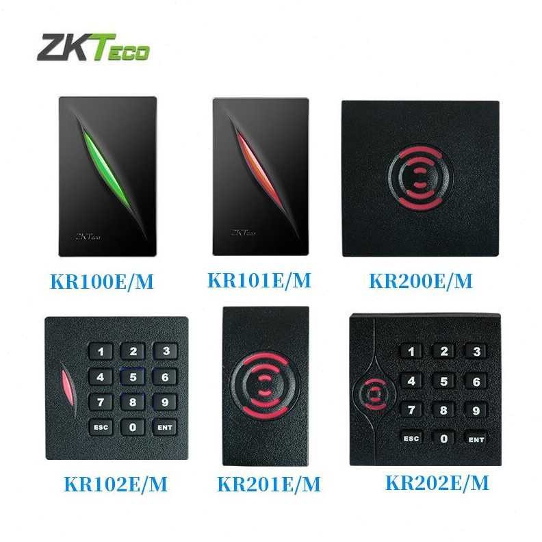 ZKTeco Swipe Access Control IC/ID Card KR201E/KR100E/KR202M Reader ...